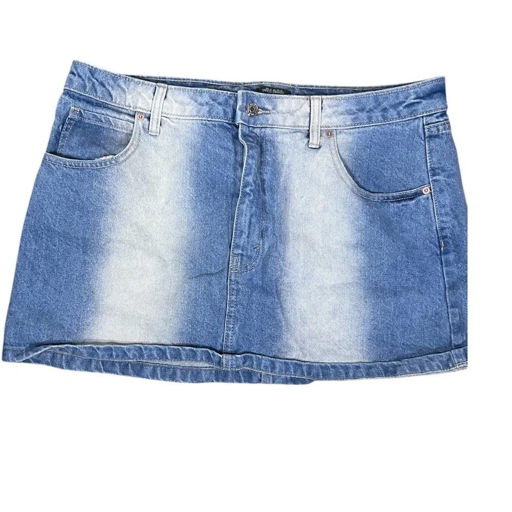 Wild Fable Blue Denim Mini Skirt Size 14